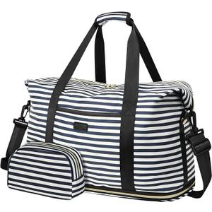 Expandable Travel Duffle Bags Weekender Overnight Bags for Women Men Hospital Bag for Women Labor Delivery with Toiletry Bag Waterproof