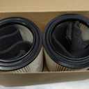 VF4000 Filter Replacement for Ridgid Shop Vac Filters 5-20 Gallon Ridgid Vacuum Filter 6-9 Gallon Husky Vacuum, with 2 Foam Sleeve 2 Filter
