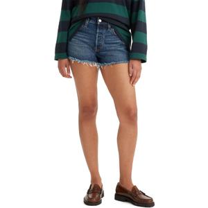 Levi's Women's 501 Original Shorts, (New) Dark Indigo Worn in, 28