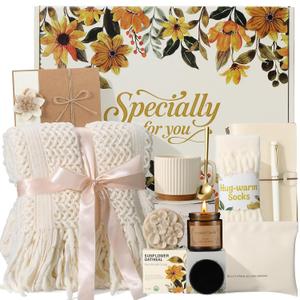 Mothers Day Gift for Mom Wife Grandma Sister Friend - Self Care Gifts for Women Birthday Gift, Get Well Soon Sympathy Gift Baskets for Women Care Package, Thinking of You Inspirational Gifts for Women
