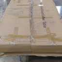 Modern Triangle Coffee Table: Unique Funky Soild Wood Coffee Tables for Living Room, Wooden Oval Mid-Century Modern Abstract Tea Tables for Patio Office Balcony (Walnut, 50" L x 31" W x 16" H)