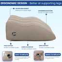 Tough Bison Leg Elevation Pillow - Inflatable Wedge Pillow for Sleeping Leg Pillows for Sleeping Portable Leg Pillow for Swelling, After Surgery, Blood Circulation