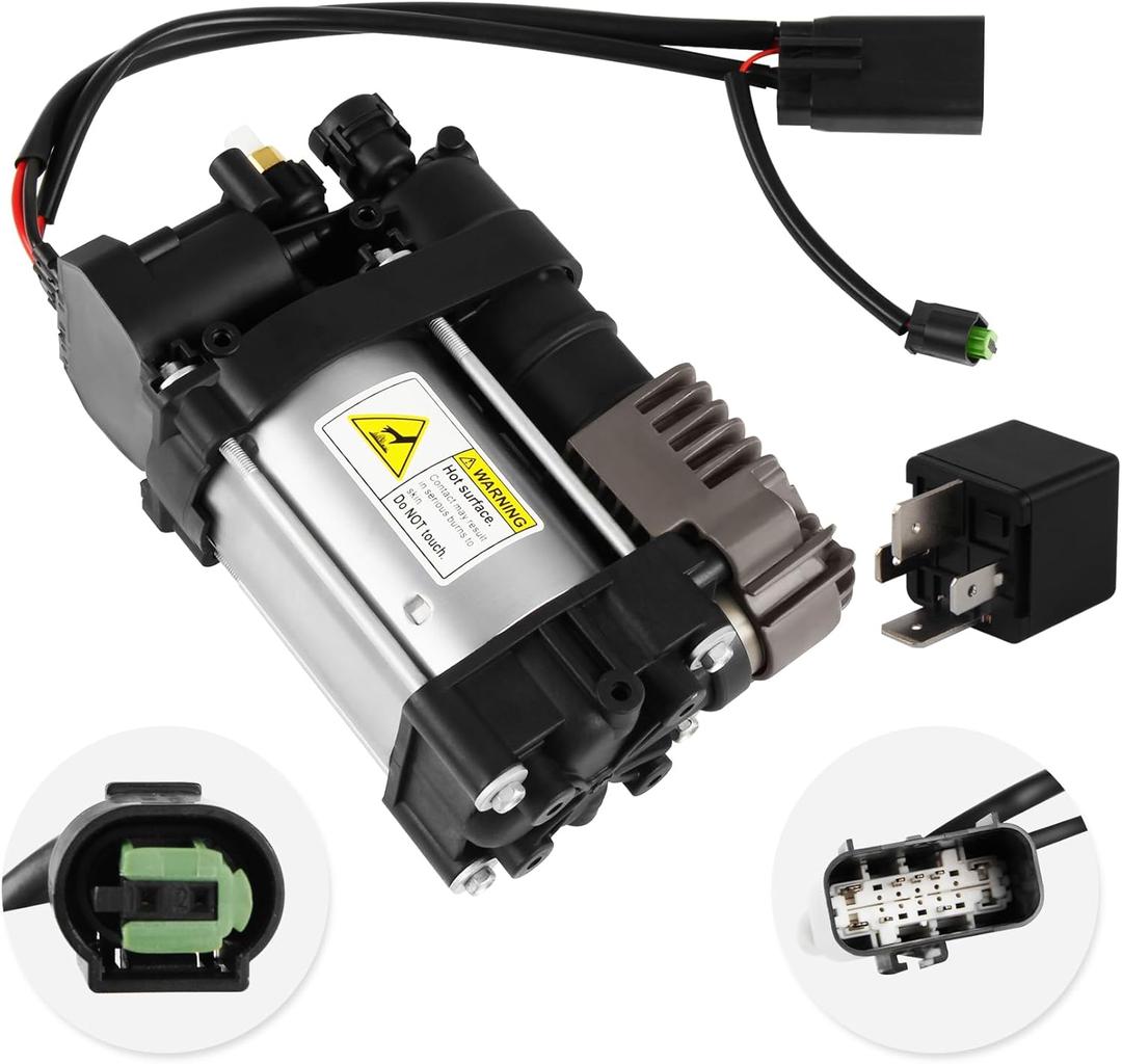 Docas Air Suspension Compressor Compatible With Grand Cherokee V6 V8 Replace 68041137AC 600640300A with Relay