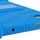 Case for Lenovo Tab One 8.7 Inch Tablet 2025 (TB305FU), Kids Friendly Soft Silicone Adjustable Stand Cover for Lenovo Tab K9 Tablet 8.7 inch Tablets (Blue)