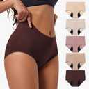Everdries Washable & Reusable Incontinence Underwear for Women Over 60 - Leakproof, Discreet, Absorbent, Machine-Washable Panties (Comfort Plus, XL, Pack of 5) (Pink, XL)