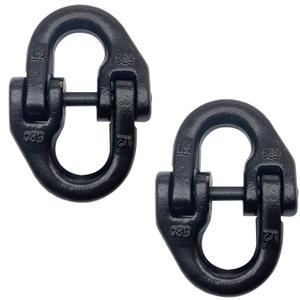 2pc 1/2 inch Tow Hitch Hammer Lock Safety Chain Connector Link Hammerlock Coupling Link Grade 80