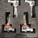 SEALIGHT® S3 H11/H8/H9/H16 80W 6500K White IP68 LED Headlight Bulbs 4 Pcs
