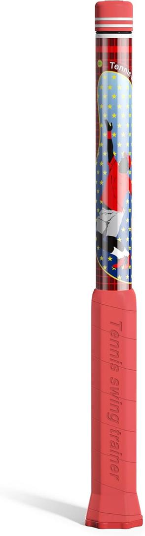 Tennis Power Trainer with Magnetic Resistance, MOOJAY Swing Trainer Sound Feedback for Correct Technique PP Handle, Suitable for Beginners & Pros  Training, Fitness, and Professional Use (Red)