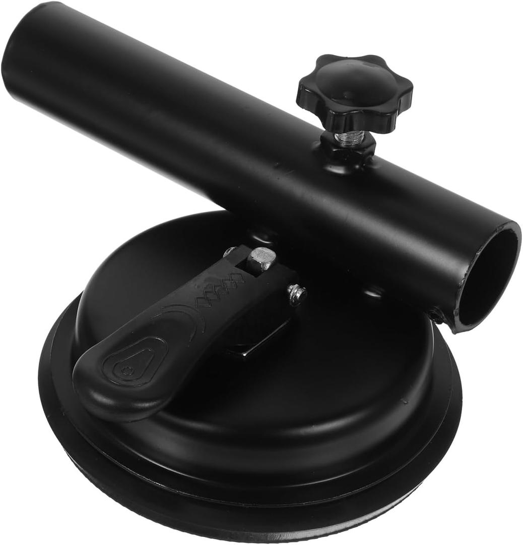 Unomor Car Flagpole Bracket Metal Brackets Magnetic Mount Car Stuff Magnetic Flag Holder Truck Flag Pole Mount Suction Cup Flag Bracket Flag Pole Stand Car Flag Mount Supplies Mount Black