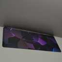 Cool Polygons Desk Pad Mouse Pad,Large XL Technology Mouse Mat with Stitched Edges,Non-Slip Rubber Base Mousepad for Office PC Keyboard Laptop and Home Work Desk Mat(27.5X11.8 in)