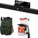 Backpack Blower Rack , Heavy Duty Steel Wall Mount for Secure Leaf Blower Storage , Garage Wall Organizer Holds Backpack Sprayer, Garden Tool Storage (Black-1PCS)