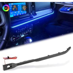 LED Neon Strip Light Center Console Dashboard Trim Compatible with Ford Bronco 2021-2024 Dash Panel replacement parts
