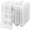 SOUJAP 100 Pack Clear Plastic Egg Cartons, 6 Cell Stackable Egg Storage Container with Lids, Egg Tray Holder Bulk for Family Pasture Farm Markets Display, Holds Up to 6 Eggs