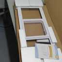 Aluminum Cat Door for Windows - Adjustable to Fit Window Width 28"-32", Quick-Fit Cat Door Window Insert, Magnetic Suction Design, Perfect for Cats (White Tall)