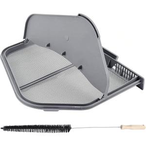 DC97-16742A Dryer Lint Trap Screen Filter Replacement for Samsung Dryer-Replaces AP5306681, DC61-03048A, DC61-02610A, DV45H7000EW/A2, DV40J3000GW/A2, DVE50R5200W/A3 with Flap and Vent Cleaner Brush