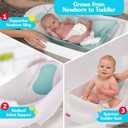 Fisher-Price 3-N-1 Grow with Baby Infant to Toddler Bath Tub with Supportive Sling