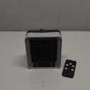 Plug-in Wall Space Heater With Remote, Energy-Saving Smart Portable Heaters With Adjustable Thermo,12H Timer-Quiet,450W Electric Small Heater For RV, Home Office, Bathroom Pet House Indoor Use (Gray)