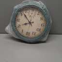 12 Inch Indoor/Outdoor Retro Waterproof Wall Clock with Thermometer,Vintage Battery Operated Silent Non Ticking Quartz Clock Wall Decorative for Kitchen/Bedroom/Living Room/Bathroom/Patio-Olive green