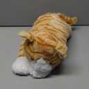 Skylety 5 Pieces Cat Stuffed Animal with Babies Inside Belly Plush Cat Pregnant Mommy Kitty with 4 Cute Fluffy Stuffed Kittens Christmas Birthday Surprise Gifts(Orange)