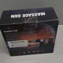 Massage Gun, Deep Tissue Massage Gun for Pain Relief, Handheld Electric Muscle Back Massager, Super Quiet Percussion Electric Massager with 30 Speed Levels 6 Massage Heads, Carry Case (Black)