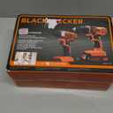 BLACK+DECKER 20V MAX Cordless Drill and Impact Driver, Power Tool Combo Kit with Battery and Charger (BD2KITCDDI)