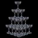 50 Pcs Plastic Champagne Coupe Glasses for Parties, 5 oz Disposable Champagne Glasses Unbreakable Acrylic Martini Glasses (Clear)