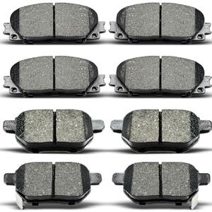 evkingauto Ceramic Brake Pads Front Rear Replacement for Lexus CT200h 2011-2017, for Prius 2010-2019, for Prius Plug-In 2012-2015, for Prius Prime 2017-2019