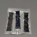 DaQin 3 Pack Stretchy Solo Loop Compatible with Apple Watch Bands for Men 49mm 46mm 45mm 44mm 42mm, Soft Nylon Braided Elastic Strap for iWatch Band Series 11 10 9 8 7 6 5 4 3 SE Ultra 3 Ultra 2 Ultra (Black/Midnight Blue/Dark Gray)