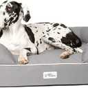 PetFusion Ultimate Dog Bed, Orthopedic Memory Foam, Multiple Sizes and Colors, Medium Firmness Pillow, Waterproof Liner, YKK Zippers, Breathable 35% Cotton Cover (XXL Jumbo (50x40"), Slate Grey)
