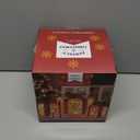 Set of 3 Christmas Lighted Gift Boxes, Pre-lit 60LED Light Up Present Boxes Ornament Outdoor, Boxes with Gold Snowflake, Battery Operated Christmas Decorations for Indoor Home, Party, Lawn Decor