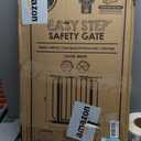 Regalo Safety 29-38.5" Baby Gate for Doorways & Bottom of Stairs, Pressure Mounted Baby Gate with Door for Babies, Toddlers & Pets, Tested & Safe for 30 Years, American Designed, American Owned, White