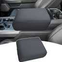 PIMCAR Center Console Cover for 2021-2025 2026 Ford F150 Middle Armrest Cusion Protector Anti Scratch Nylon Cover Interior Accessories(Bucket Seat Only)
