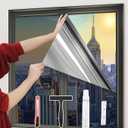 One-Way Window Privacy Film with Tools,Black-Silver 45.27"x78.7"
Static Cling, Easy to Install & Remove, Window Tint for Home, Heat Control, UV and Light Blocking, Privacy Protection