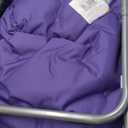 Urban Lifestyle Faux Fur Saucer Chair,Purple/Silver, 22" D x 32" W x 29" H, Cozy Foldable Accent Chair for Teens, Kids, Dorms & Bedrooms