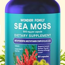 Wildcrafted Irish Sea Moss Capsules – Chondrus Crispus or Sea Moss Advanced with Biotin, Niacinamide, Vitamins – Multimineral Supplement – Alternative to Irish Seamoss Gel – 60 Seamoss Pills, BB Date 08/2026