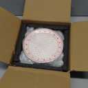 Hushee 6 Pcs Valentines Dessert Plate 6 Inch Round Heart Ceramic Plates Valentine Salad Dishes for Valentines Party Wedding Party Kitchen Food (Cute)