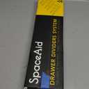 SpaceAid Bamboo Drawer Dividers with Inserts and Labels, Kitchen Adjustable Drawer Organizers, Expandable Organization for Home, Office, Dressers and Bathroom, 6 Dividers with 12 Inserts (17-22 in)