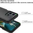 Qinmay Phone Case for Motorola Moto G 2026/Moto G Play 5G 2026 Case with HD Screen Protector, Heavy Duty Shockproof & Dropproof 3-Layer Cover Phone Case,Black