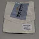 Car Trash Can Small Leather Vehicle Trash Bin Car Dustbin Garbage Organizer Holder with Trash Bag Foldable Mini Cars Storage Bag Container for Auto SUV Van Trucks (White,Clip on)