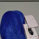 Blue Anime Cosplay Halloween Wig: Short Blue Men Cosplay Wig + 2 Hair Caps, Heat Resistant Fiber, Halloween & Christmas Parties Anime Events Hairstyle for Men & Teens