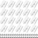 Qunclay 20 Pack Cam Action Window Sash Locks and Keeper, White Window Latch Security Lock Sliding Parts and Hardware for Double Hung, Vertical and Horizontal Sliding