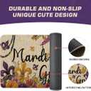 Artoid Mode Irises Flowers Mardi Gras Doormat, Carnival Home Decor Switch Rug Low-Profile Door Mat Floor Mat for Indoor Outdoor 17x29 Inch