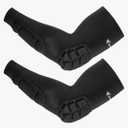 Newbyinn Padded Arm Sleeves 2 Pack, Elbow Forearm Crashproof Pads for Football Basketball Volleyball Soccer M