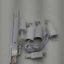 Plug in Track Lighting with Power Cord, 4-Light GU10 Track Lighting Kit with Track Rail, Modern Kitchen LED Track Lighting Fixtures Ceiling Wall Spot Light, 13FT Plug Cord, White (No Bulbs)