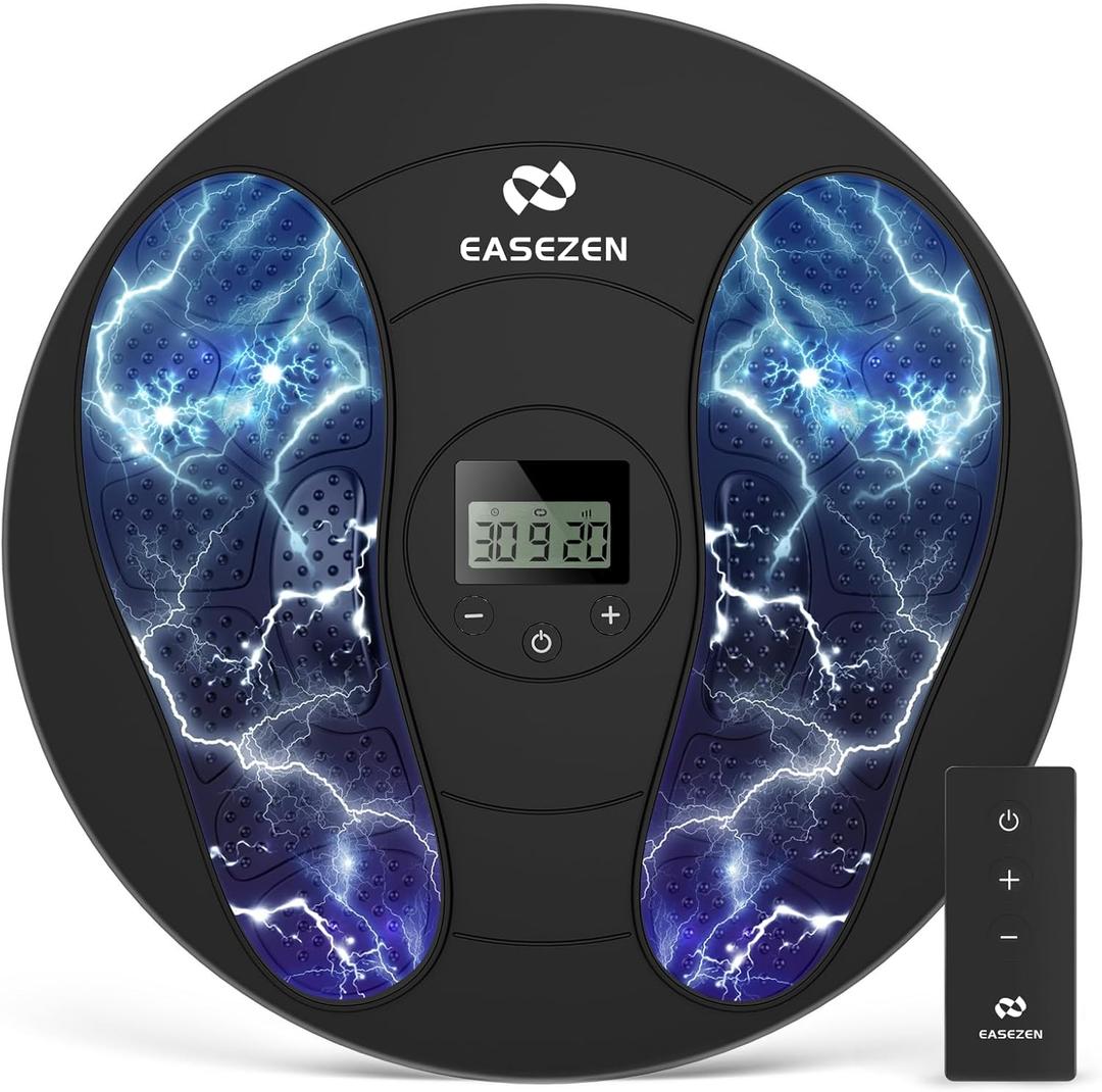 Foot Massager for Neuropathy, TENS & EMS Foot Circulation Stimulator for Pain Relief, 10 Modes and 20 Intensities, Relieve Swelling, Cramps, RLS & Plantar Fasciitis, Gifts-FSA HSA Eligible