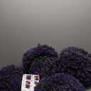 AOKIIE 16.7 Inch Artificial Pine Cone Topiary Balls Set of 4, Purple Boxwood Balls with 7 Layers Leaves UV Protection Faux Evergreen Plants Outside Decor for Porch Garden Backyard