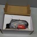 Pneumatic random orbital sander 3 x 4-inch light weight palm sander 1/8" (3 mm) diameter orbit 10000 RPM with extra backing pad 12pcs sandpaper