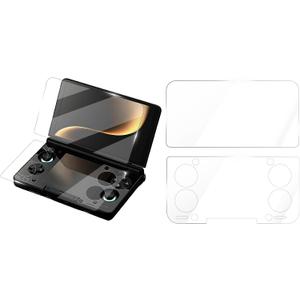 Screen Protector Compatible with AYN THOR Handheld Console- Tempered Glass for Dual Screens, Scratch-Resistant & High-Definition (Upper screen + Lower Screen)
