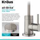 KRAUS Purita 100% Lead-Free Kitchen Water Filter Faucet in Spot Free Stainless Steel, FF-100SFS