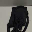 Womens Sports Bra Bikini Top for Large Bust Push Up Swim Tops Bathing Suit Bra Swimsuit Top (Black)